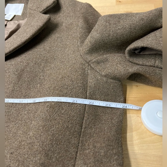 H&M women’s Brown Trench Coat,size medium - Picture 10 of 13
